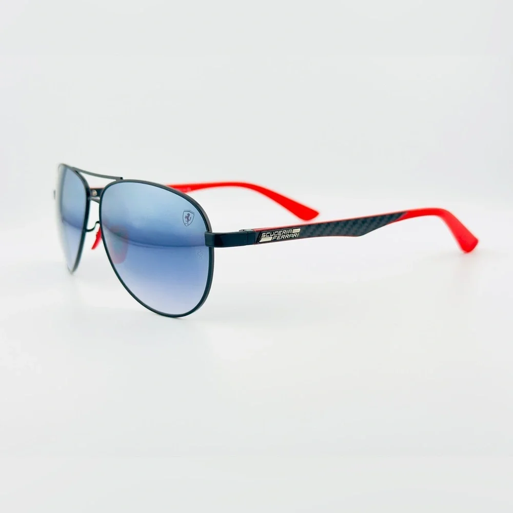 Ray-Ban Scuderia Ferrari Sunglasses RB8313-M Black Frame Gradient Mirror Lenses